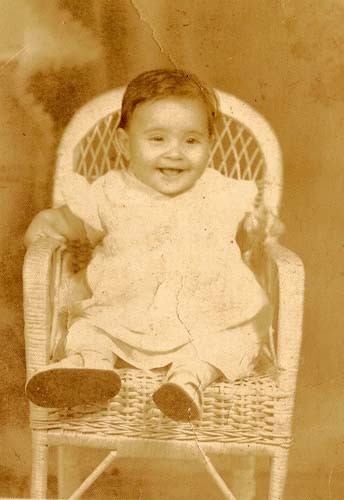 Marlia Asseno Rodrigues aos seis meses de idade