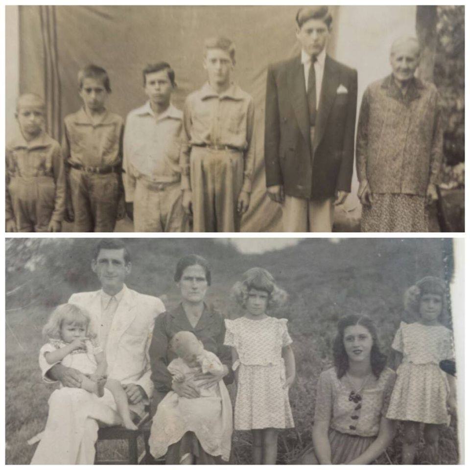 FAMLIA ALCIDES DAYRELL & DIMAS LUIZA DE JESUS 
Foto do ano de 1947 (aprox.) nela Alcides Dayrell, a esposa Dimas Luiza de Jesus , 9 dos seus 12 filhos e sua me Rita Carvalho Dairel, esposa de Celestino Pereira Dayrell, falecido em 23 ago 1922 (25 anos aps)

Foto 1: Comeando pelo menor Irineu Dayrell (beu), Almir Dayrell (mirico), (primo Ariovaldo), Jos Dayrell (zeze) , Sebastio Pereira Dayrell (tiao) e Rita Carvalho Dairel
Foto 2: Alcides Dayrell (28 mai 1904) no colo Lirio Dayrell - Dimas Luiza de Jesus no colo Dulce Dayrell  - Maria das Dores Dairel Rezende (1939) (fiinha) - Genuna Dayrell Machado (nunu) - Heloisa Helena Dayrell (1941)(lena). 