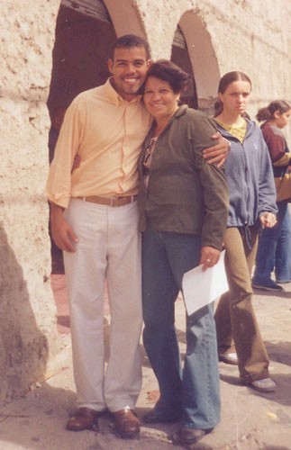Isaac Dantas e a tia materna Vicentina Rosa Alves da Silva