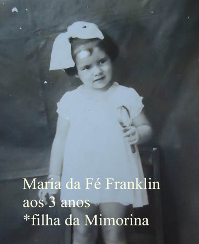 Maria da F Franklin aos 3 anos
