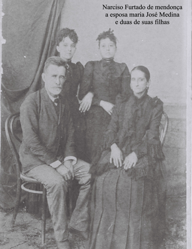 Baro Narciso Furtado de Mendona, Maria Jos Medina e duas de suas filhas