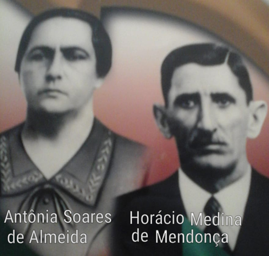 Casal Antnia Soares de Almeida e Horcio Medina de Mendona